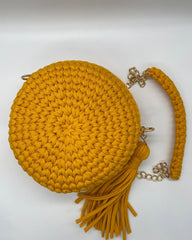 Makaron Model Sarı Çapraz Çanta