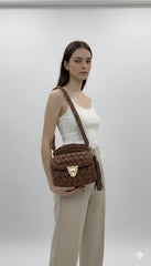 Kahverengi Kazayağı El Çantası